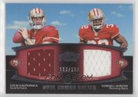 Colin Kaepernick, Kendall Hunter #/398