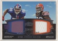 Hakeem Nicks, Greg Little [EX to NM] #/398