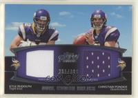 Kyle Rudolph, Christian Ponder #/398