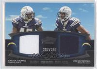 Jordan Todman, Vincent Brown #/398