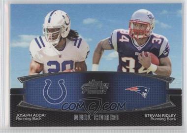 2011 Topps Prime - Dual Combo #DC-AR - Joseph Addai, Stevan Ridley