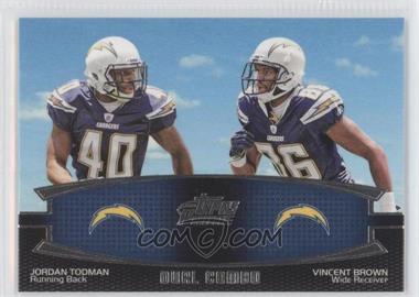 2011 Topps Prime - Dual Combo #DC-TB - Jordan Todman, Vincent Brown