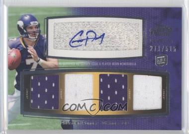 2011 Topps Prime - Level VI Autographed Relic #PVI-CP - Christian Ponder /515