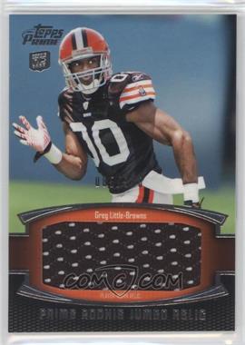 2011 Topps Prime - Prime Rookie Jumbo Relics #PRJ-GL - Greg Little /318