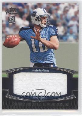 2011 Topps Prime - Prime Rookie Jumbo Relics #PRJ-JL - Jake Locker /318