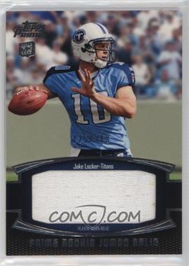 2011 Topps Prime - Prime Rookie Jumbo Relics #PRJ-JL - Jake Locker /318