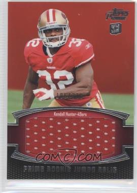 2011 Topps Prime - Prime Rookie Jumbo Relics #PRJ-KH - Kendall Hunter /318