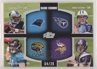 Cam Newton, Jake Locker, Blaine Gabbert, Christian Ponder #/25