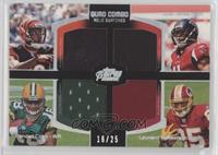 A.J. Green, Julio Jones, Randall Cobb, Leonard Hankerson #/25