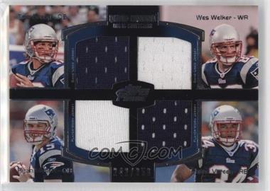 2011 Topps Prime - Quad Combo Relics #QCR-BWMV - Tom Brady, Ryan Mallett, Wes Welker, Shane Vereen /350