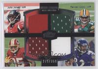 Julio Jones, Randall Cobb, Leonard Hankerson, Torrey Smith #/350