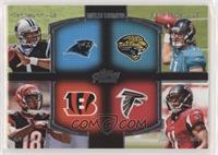 Cam Newton, Blaine Gabbert, A.J. Green, Julio Jones