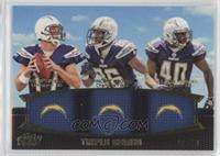 Philip Rivers, Vincent Brown, Jordan Todman #/50