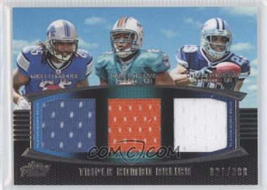 2011 Topps Prime - Triple Combo Relics - Gold #TCR-LTM - Mikel Leshoure, Daniel Thomas, DeMarco Murray /50