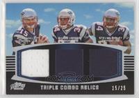 Ryan Mallett, Shane Vereen, Stevan Ridley #/25