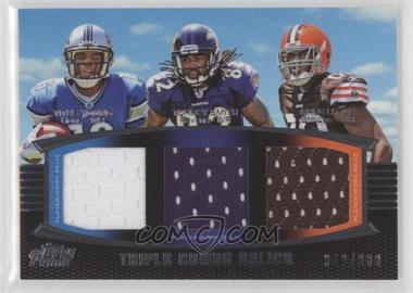 2011 Topps Prime - Triple Combo Relics #TCR-YSL - Titus Young, Torrey Smith, Greg Little /388