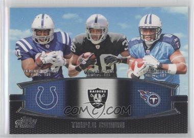 2011 Topps Prime - Triple Combo #TC-CJH - Delone Carter, Taiwan Jones, Jamie Harper