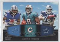 Mikel Leshoure, Daniel Thomas, DeMarco Murray