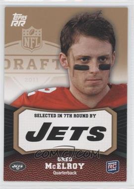 2011 Topps Rising Rookies - [Base] - Gold #164 - Greg McElroy