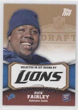 2011 Topps Rising Rookies - [Base] - Gold #190 - Nick Fairley