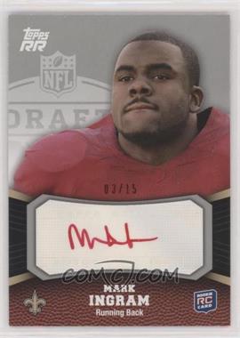 2011 Topps Rising Rookies - [Base] - Red Rookie Autographs #140 - Mark Ingram /15