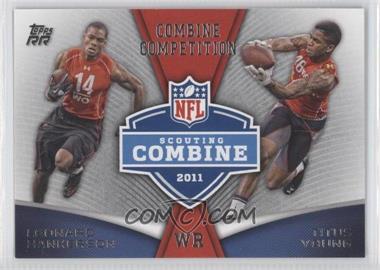 2011 Topps Rising Rookies - Combine Competition #CC-HY - Titus Young, Leonard Hankerson