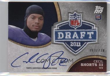 2011 Topps Rising Rookies - Draft Rookies Autographed Patch #RAP-CS - Cecil Shorts III /170