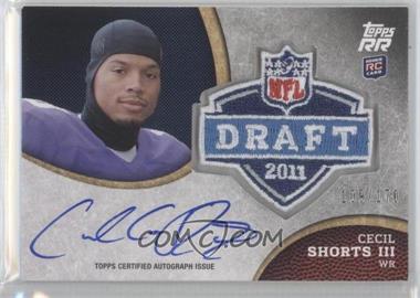 2011 Topps Rising Rookies - Draft Rookies Autographed Patch #RAP-CS - Cecil Shorts III /170