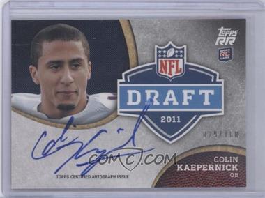 2011 Topps Rising Rookies - Draft Rookies Autographs #DRA-CK - Colin Kaepernick /100