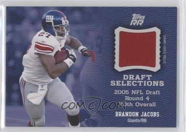 2011 Topps Rising Rookies - Draft Selections - Swatches #DSS-BJ - Brandon Jacobs