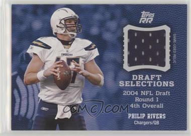 2011 Topps Rising Rookies - Draft Selections - Swatches #DSS-PR - Philip Rivers