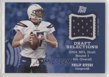 2011 Topps Rising Rookies - Draft Selections - Swatches #DSS-PR - Philip Rivers