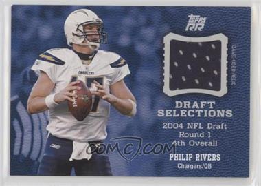 2011 Topps Rising Rookies - Draft Selections - Swatches #DSS-PR - Philip Rivers