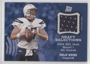 2011 Topps Rising Rookies - Draft Selections - Swatches #DSS-PR - Philip Rivers