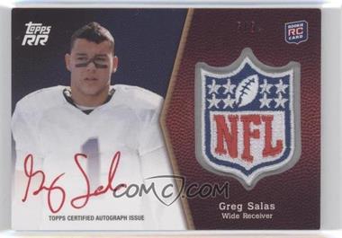 2011 Topps Rising Rookies - NFL Shield Rookie Autographed Patch - Red Ink #SRAP-GS - Greg Salas /5 [Noted]