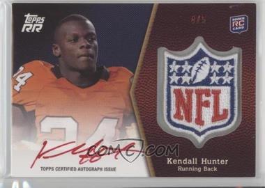 2011 Topps Rising Rookies - NFL Shield Rookie Autographed Patch - Red Ink #SRAP-KH - Kendall Hunter /5