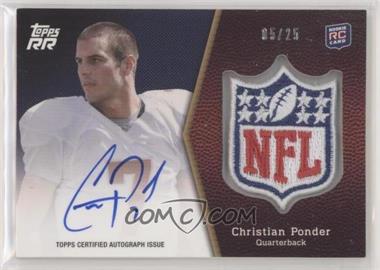 2011 Topps Rising Rookies - NFL Shield Rookie Autographed Patch #SRAP-CP - Christian Ponder /25
