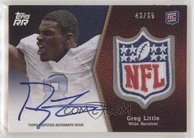 2011 Topps Rising Rookies - NFL Shield Rookie Autographed Patch #SRAP-GL - Greg Little /65