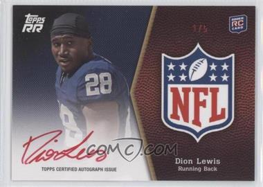 2011 Topps Rising Rookies - NFL Shield Rookie Autographs - Red Ink #SRA-DL - Dion Lewis /5