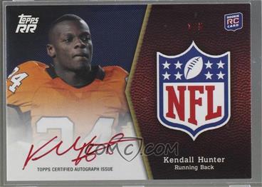 2011 Topps Rising Rookies - NFL Shield Rookie Autographs - Red Ink #SRA-KH - Kendall Hunter /5 [Noted]