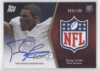 2011 Topps Rising Rookies - NFL Shield Rookie Autographs #SRA-GL - Greg Little /100