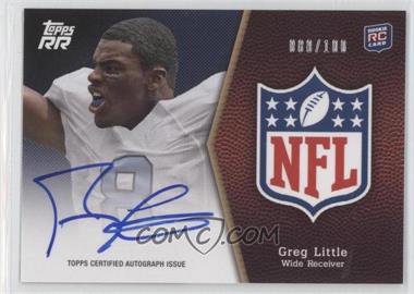 2011 Topps Rising Rookies - NFL Shield Rookie Autographs #SRA-GL - Greg Little /100