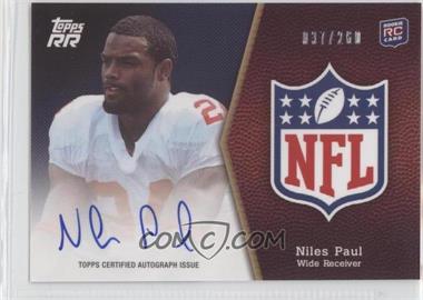 2011 Topps Rising Rookies - NFL Shield Rookie Autographs #SRA-NP - Niles Paul /260