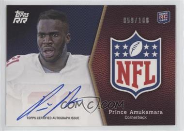 2011 Topps Rising Rookies - NFL Shield Rookie Autographs #SRA-PA - Prince Amukamara /100