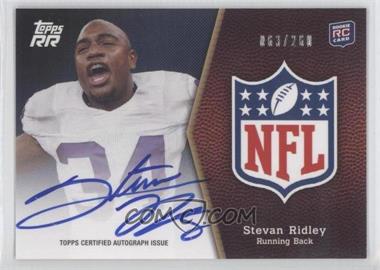 2011 Topps Rising Rookies - NFL Shield Rookie Autographs #SRA-SR - Stevan Ridley /250