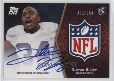 2011 Topps Rising Rookies - NFL Shield Rookie Autographs #SRA-SR - Stevan Ridley /250