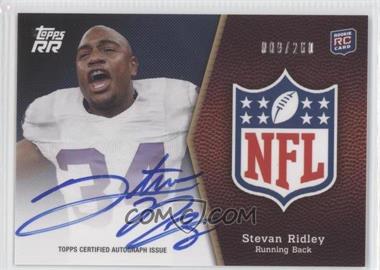 2011 Topps Rising Rookies - NFL Shield Rookie Autographs #SRA-SR - Stevan Ridley /250