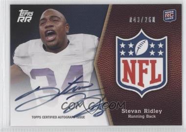 2011 Topps Rising Rookies - NFL Shield Rookie Autographs #SRA-SR - Stevan Ridley /250