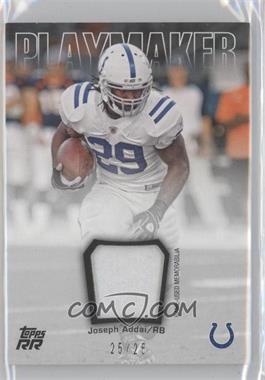 2011 Topps Rising Rookies - Playmaker Swatches - Patch #PS-JA - Joseph Addai /25