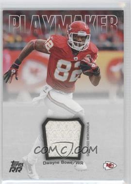 2011 Topps Rising Rookies - Playmaker Swatches #PS-DB - Dwayne Bowe